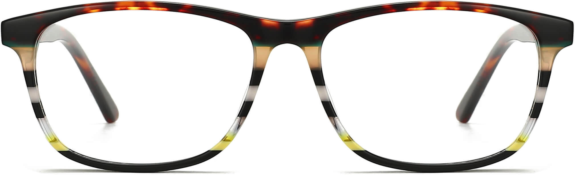 griffin acetate rectangle red tortoise Eyeglasses from ANRRI, front view