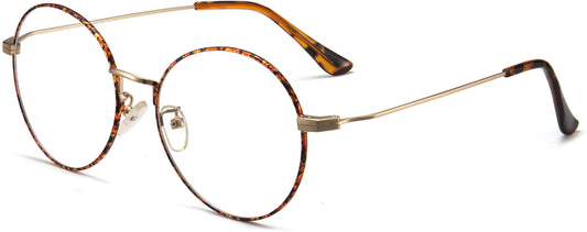 Tayte Tortoise Metal  Eyeglasses from ANRRI, Angle View