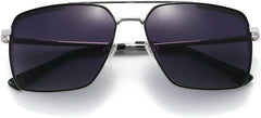Ace Silver Stainless steel Sunglasses from ANRRI, closed view