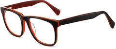 antaris black red Eyeglasses from ANRRI, angle view