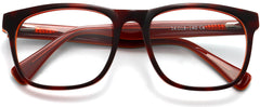 antaris black red Eyeglasses from ANRRI, closed view