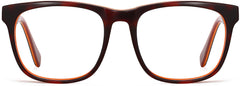 antaris black red Eyeglasses from ANRRI, front view