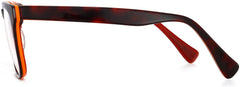 antaris black red Eyeglasses from ANRRI, side view