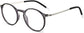 libra gray Eyeglasses from ANRRI, angle view
