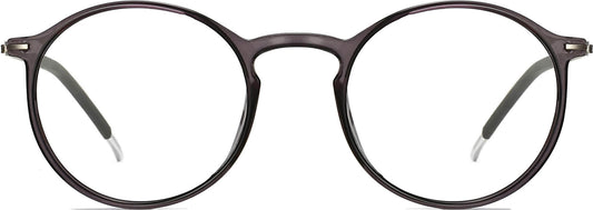 libra gray Eyeglasses from ANRRI, front view