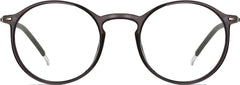 libra gray Eyeglasses from ANRRI, front view