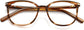 Knoxville Cateye Tortoise Eyeglasses from ANRRI, closed view