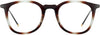 kelsey square leopard Eyeglasses from ANRRI, front view