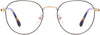 bundi metal round tortoise Eyeglasses from ANRRI, front view