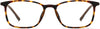 elgrad rectangle tortoise Eyeglasses from ANRRI, front view