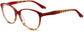 volcanis red Eyeglasses from ANRRI, angle view