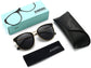 Naya Gold Black Stainless Steel Sunglasses with Accessories from ANRRI