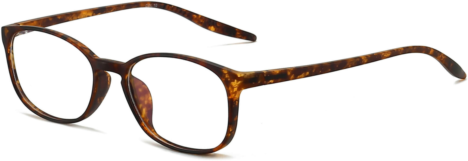 perrin-round-tortoise Eyeglasses from ANRRI, angle view
