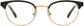 dakota semi-rimless tortoise Eyeglasses from ANRRI, front view