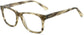 ojando square brown green Eyeglasses from ANRRI, angle view