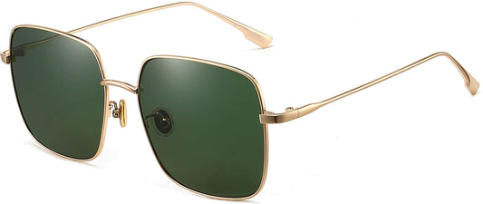 Gianni Gold Stainless steel Sunglasses from ANRRI, angle view