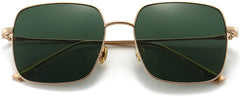 Gianni Gold Stainless steel Sunglasses from ANRRI, closed view