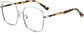 rison square tortoise Eyeglasses from ANRRI, angle view