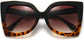 Cassia Tortoise Plastic Sunglasses from ANRRI, closed view